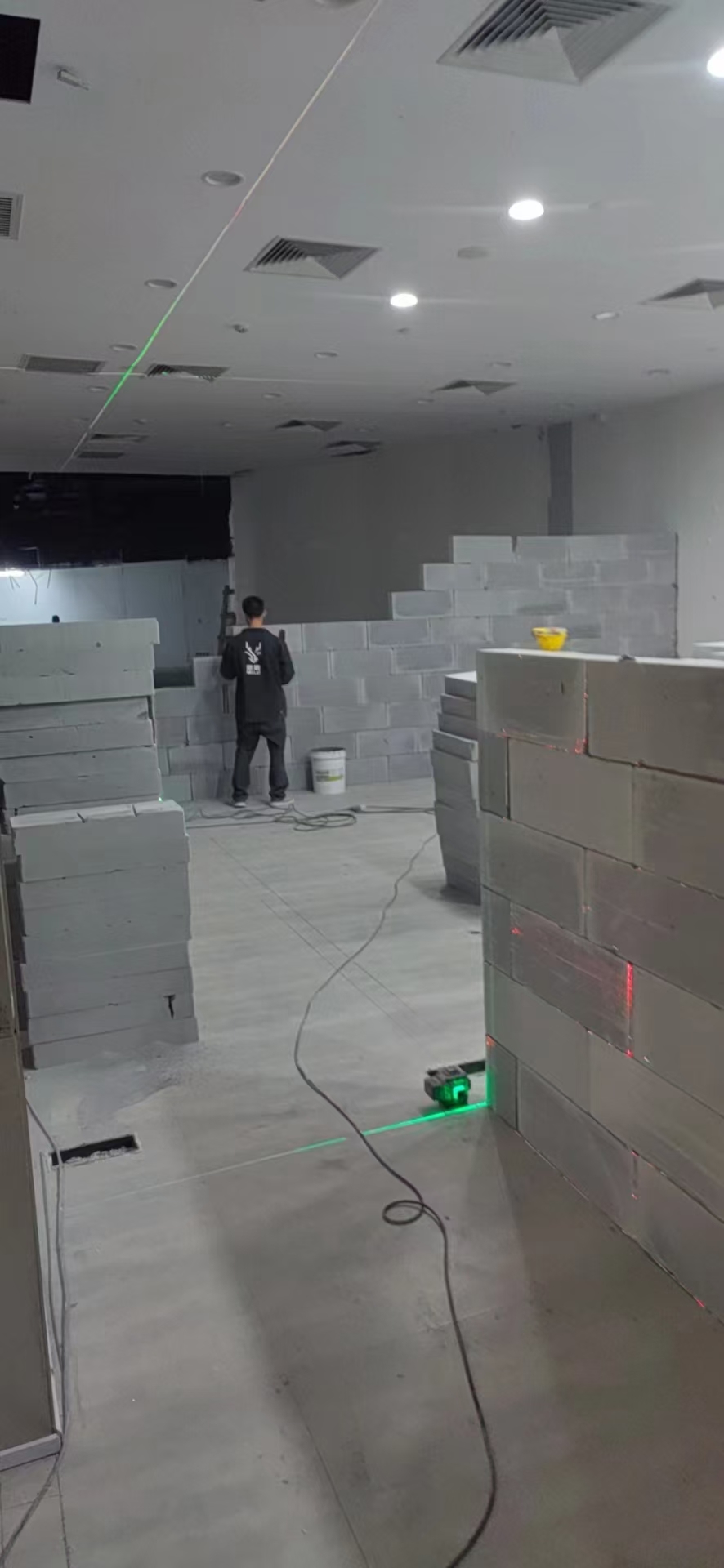 加气块隔墙场景展示